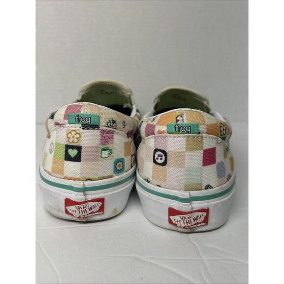 Vans Skate Slip-On LTD Skateboard Shoe Frog White Size 9.5 Men Rare Hard To Find - Picture 5 of 13